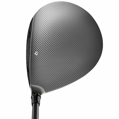 Top view of a carbon fiber golf club head.