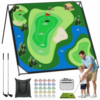 Golf Chipping Game with Stand
