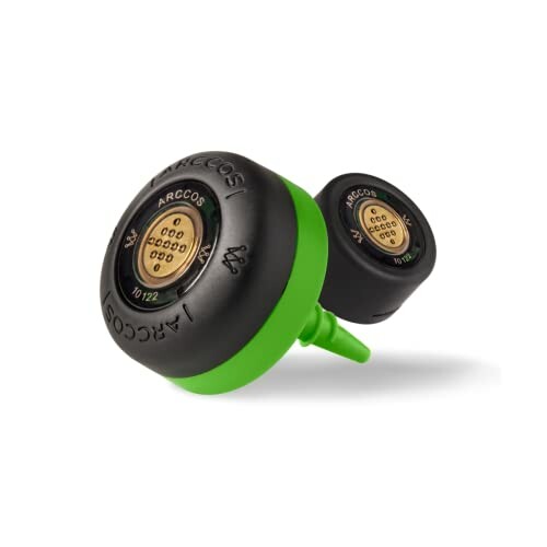 Golf club sensors with black and green design