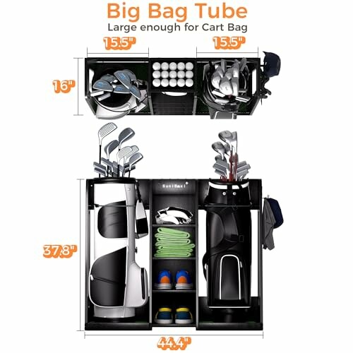 Wooden Golf Storage Organizer