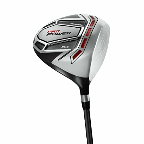 Golf driver club with black and silver design