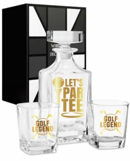 Onebttl Golf Whiskey Decanter Set