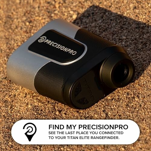 PrecisionPro rangefinder on sand surface