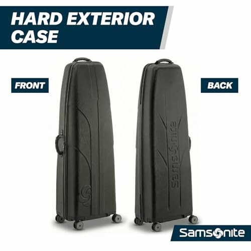 Samsonite hard exterior case, front and back view.