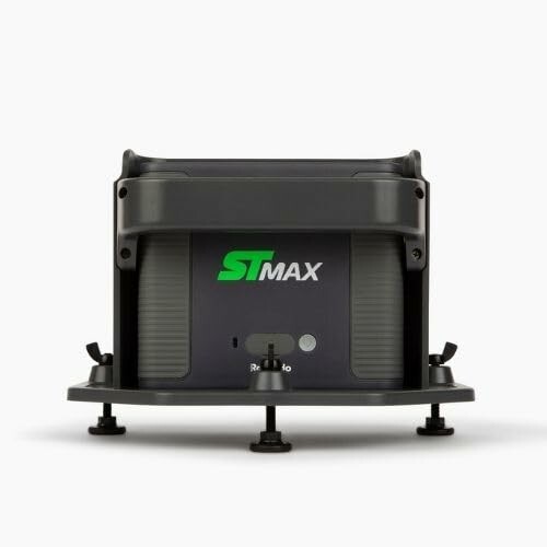 STMAX electronic device with green logo and adjustment knobs