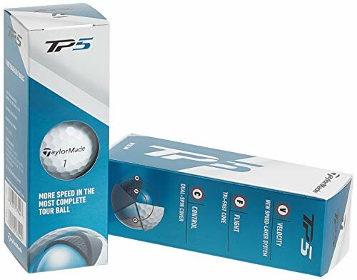 TaylorMade TP5 golf balls packaging.