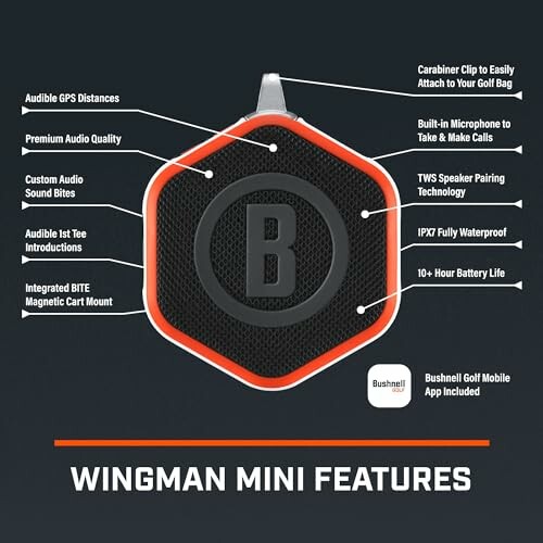 Bushnell Golf Wingman Mini GPS Speaker